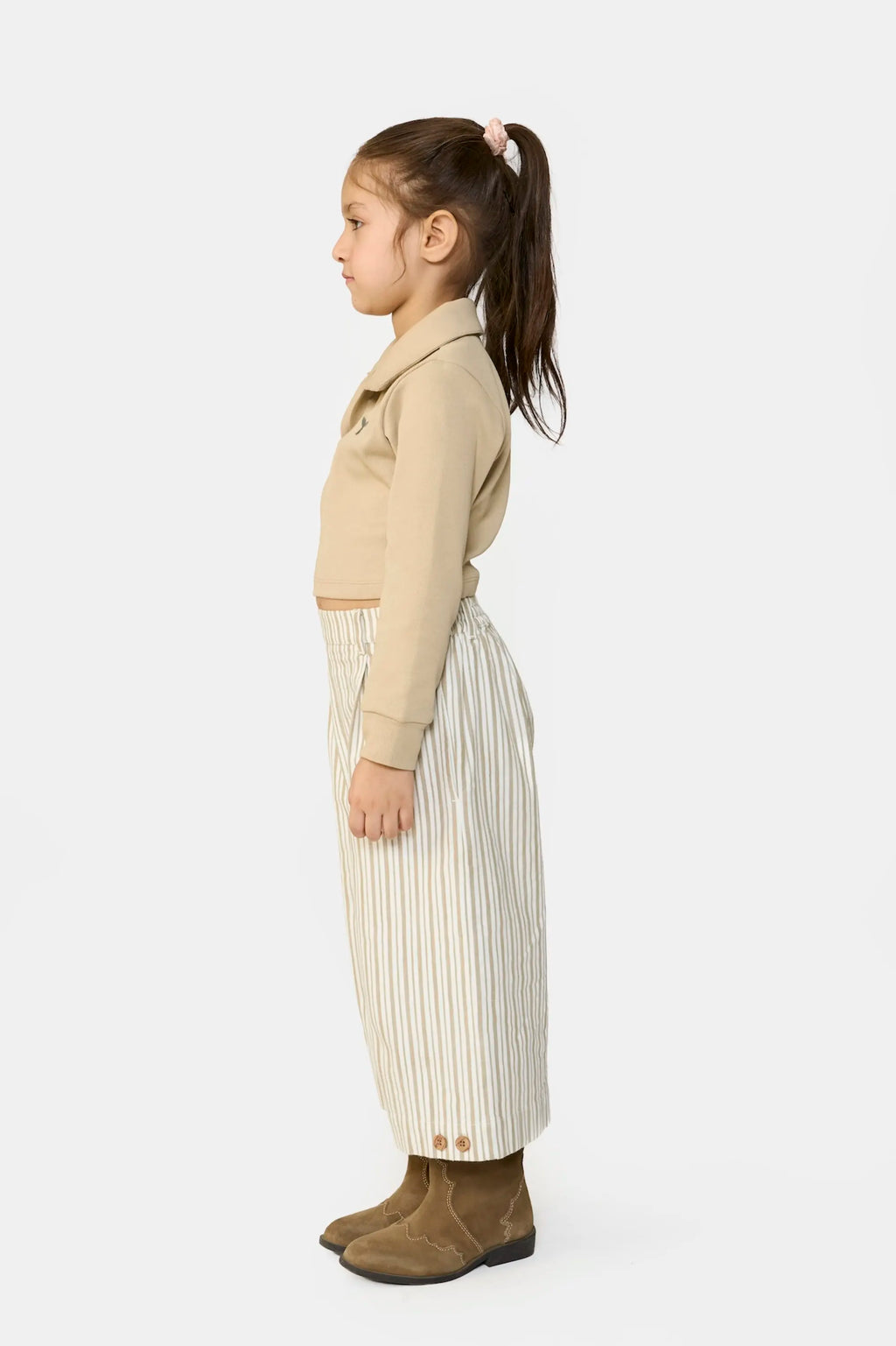 Striped Wide-Leg Culottes