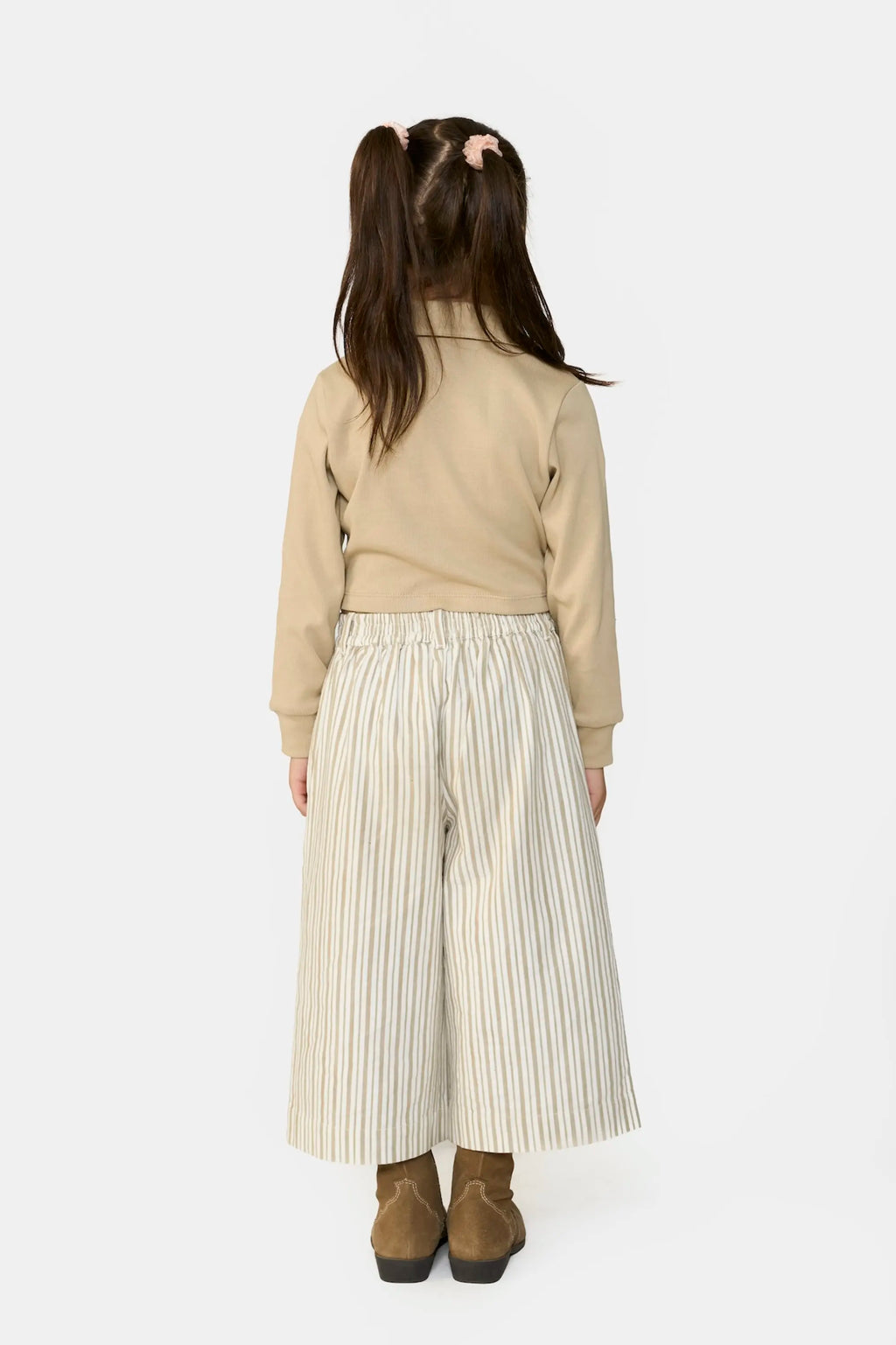 Striped Wide-Leg Culottes