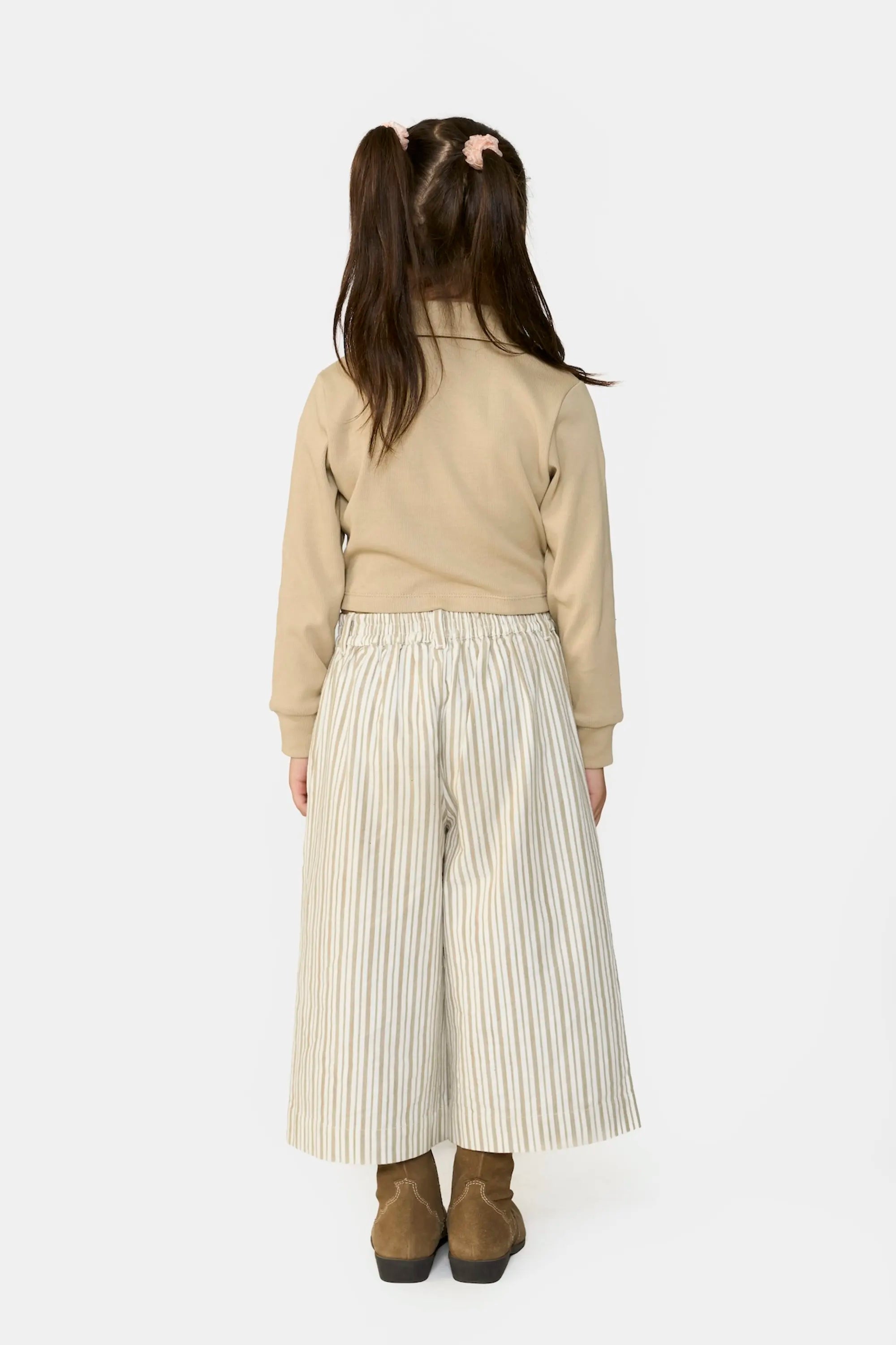 Striped Wide-Leg Culottes