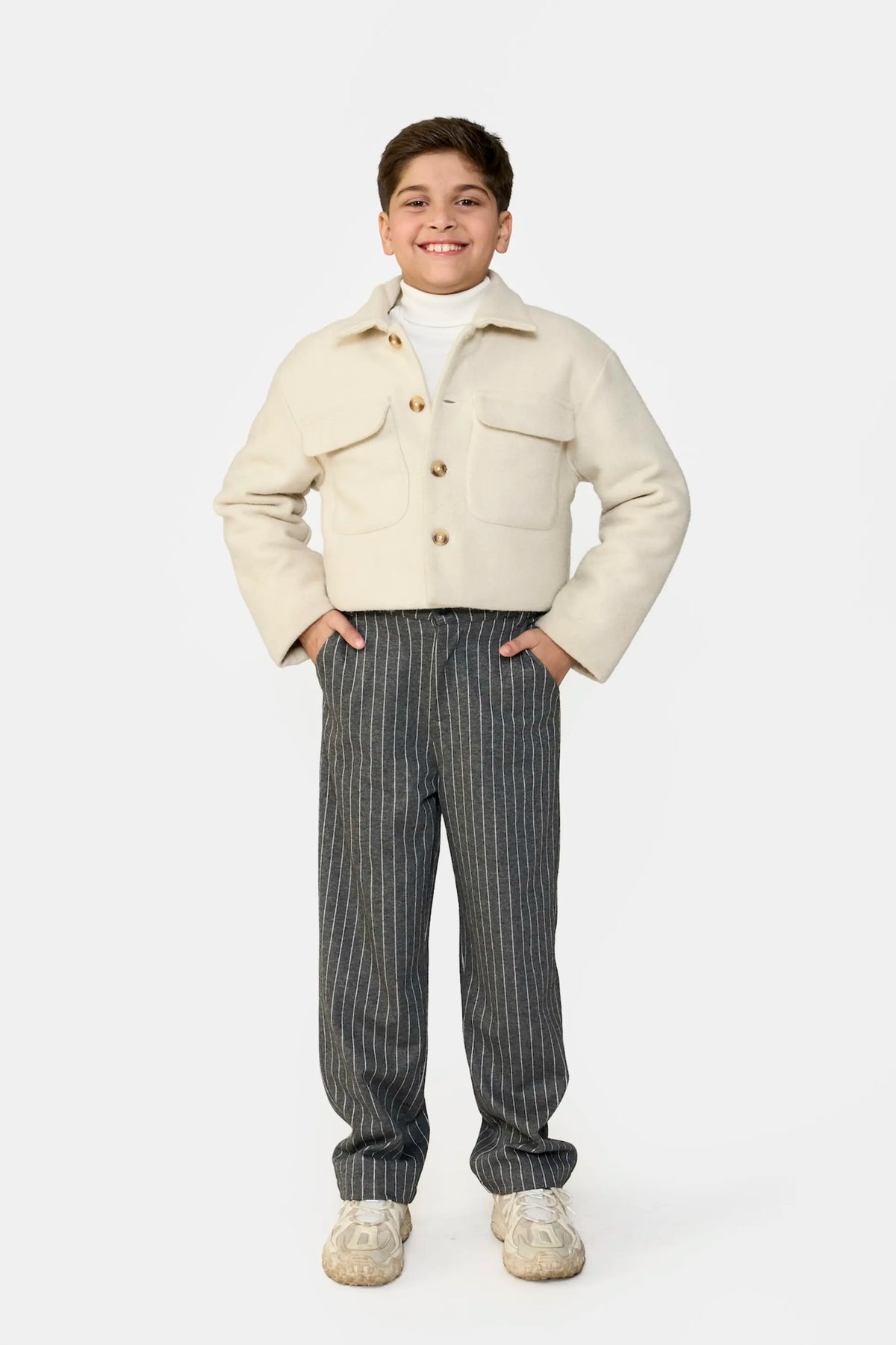 Striped Melange Pants