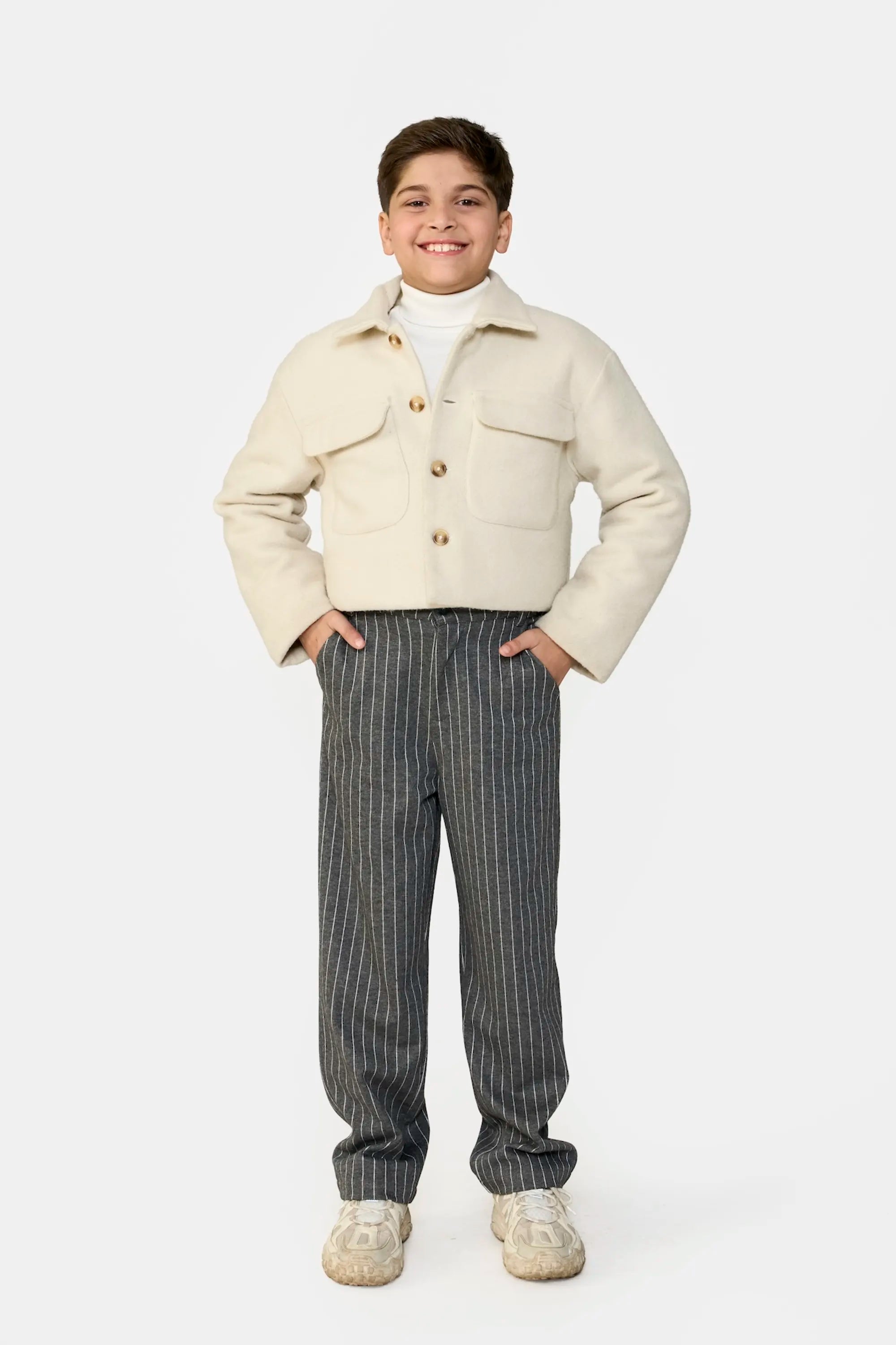 Striped Melange Pants