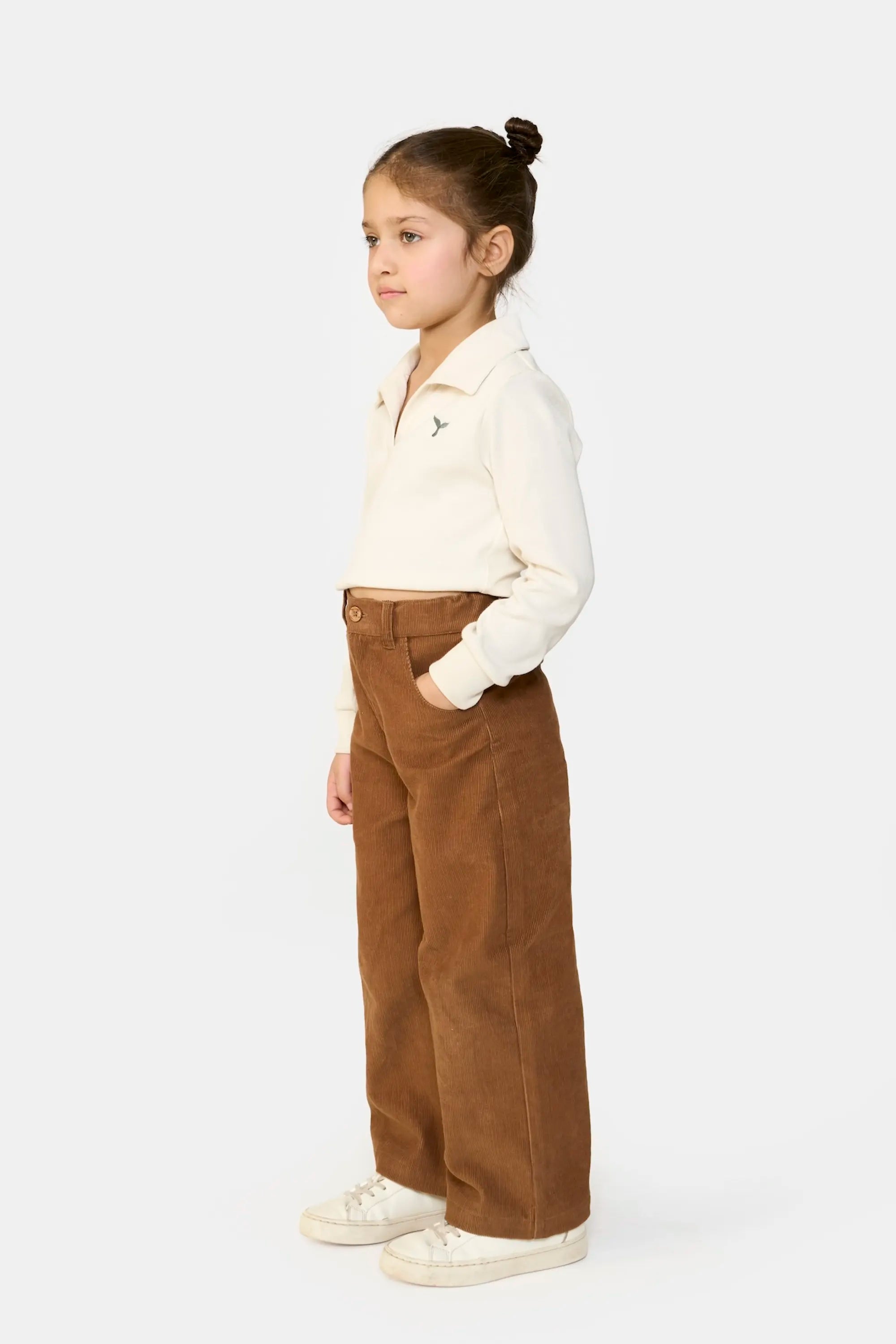 Wide-Leg Cord Pants